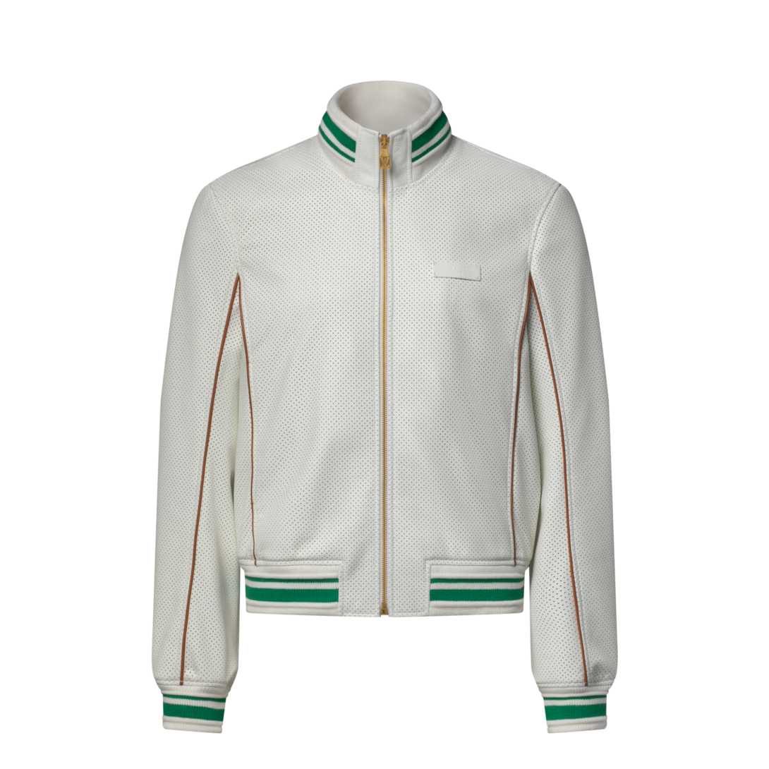 ルイヴィトン size8 Perforated Leather Tracktop - Ready-to-Wear | LOUIS VUITTON